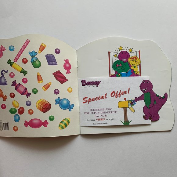 Vintage 1990s Barney Books: Just Imagine with Barney & Barney's Trick or Treat - Picture 9 of 16